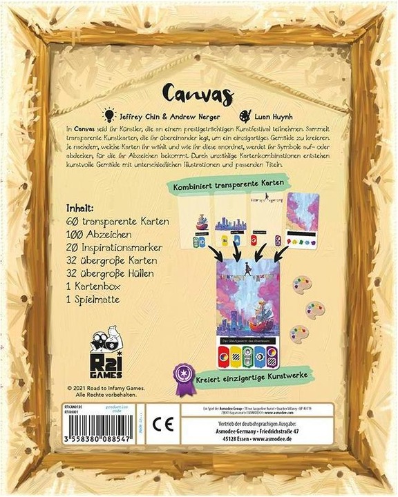 Actual product image Asmodée RTID0001 - Canvas - painting / Card game, 1-5 players, ages 14+ (DE edition) (German)