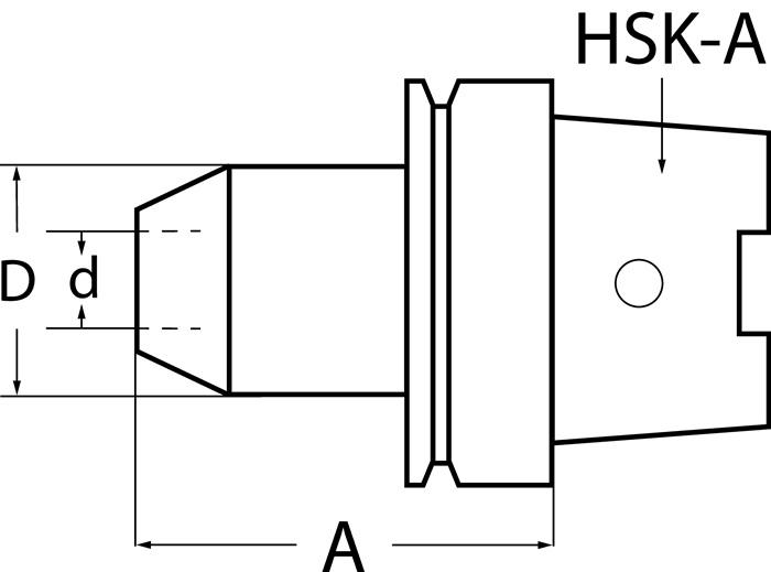 Image du produit Tecwerk Flächenspannfutter DIN 69893A Weldon