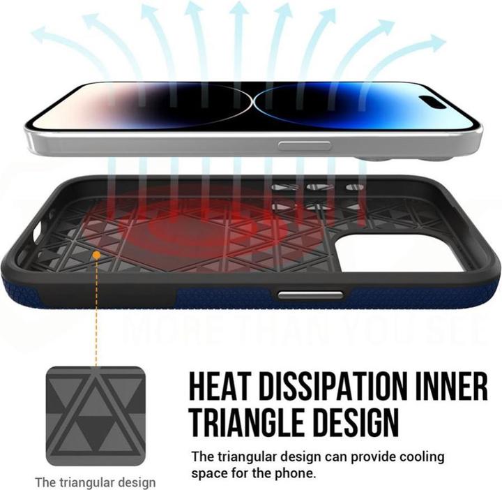 Actual product image Vmax Traingle Case for Samsung Galaxy A35 5G navy blue (Samsung Galaxy A35)