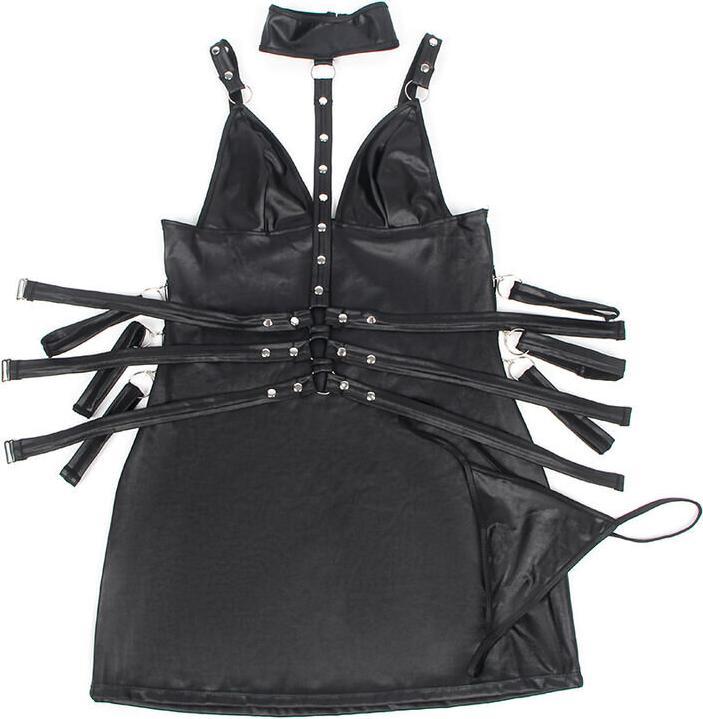 Actual product image Subblime 954413 LEATHER BONDAGE BODY BLACK L/XL (L, XL)