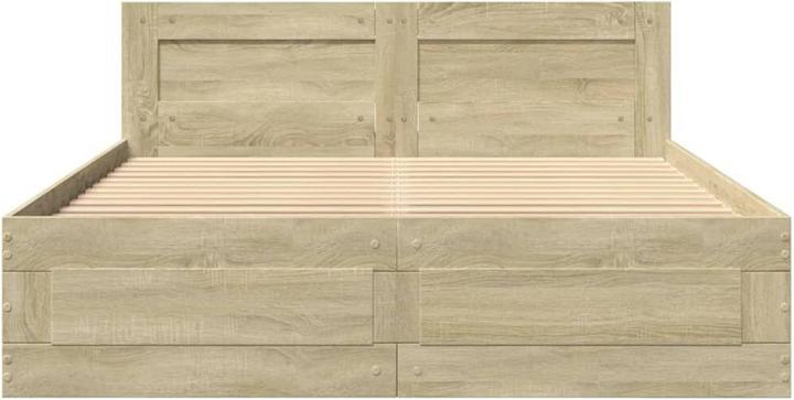 Actual product image VidaXL Bed frame with headboard (120 x 190 cm)