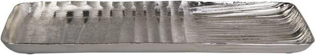 Produktbild MICA Living Dekotablett rechteckig - silber - ca. 38,5 x 14,5 cm