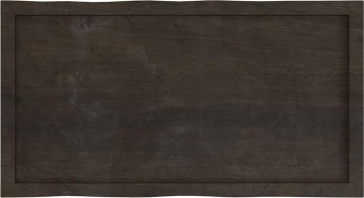 Actual product image VidaXL Tischplatte 100x50x4 cm Massivholz Eiche Behandelt (100 x 50 x 4 cm)