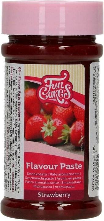 Actual product image FunCakes Strawberry flavor paste (120g) (120 g)
