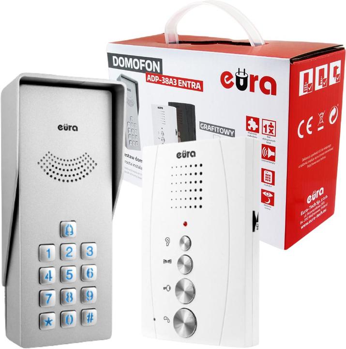 Produktbild Eura ADP-38A3 ENTRA Gegensprechanlage weiss (Kabelgebunden)