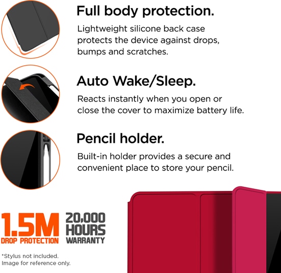 Actual product image Eiger Storm 250 Stylus Case (iPad 10.9 (2022), iPad 2025 (11th gen))