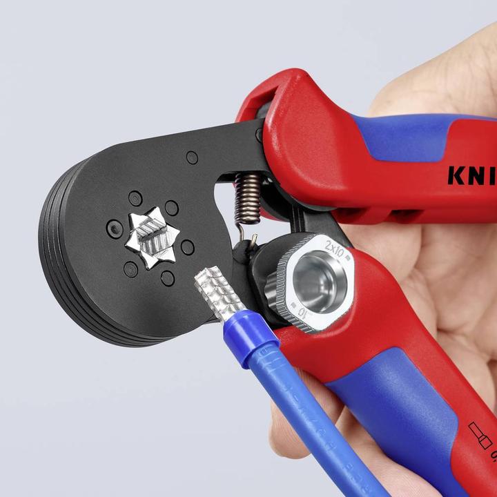 Image du produit Knipex Pince à sertir auto-ajustable pour embouts de câble (180 mm)