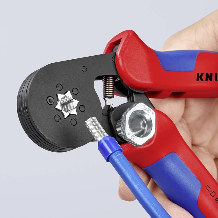 Actual product image Knipex Self-Adjusting Crimping Pliers for wire ferrules (180 mm)
