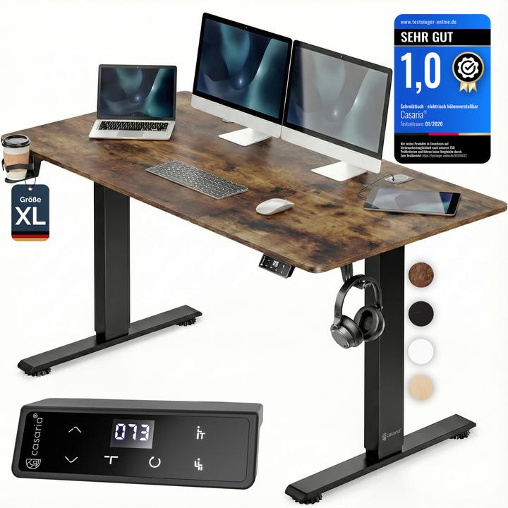 Casaria Höhenverstellbarer Schreibtisch