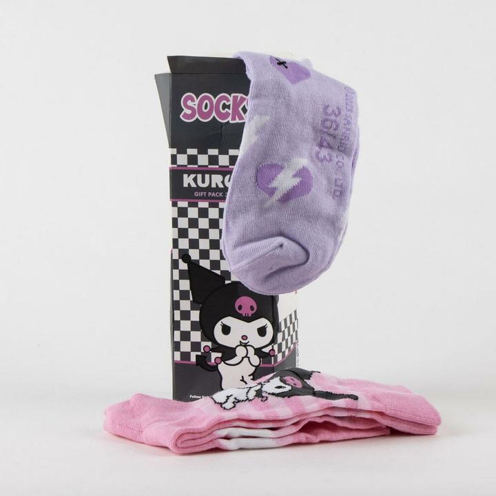 Actual product image Cerdá Hello Kitty Kuromi pack 3 adult socks (pack of 3, 36 - 43)