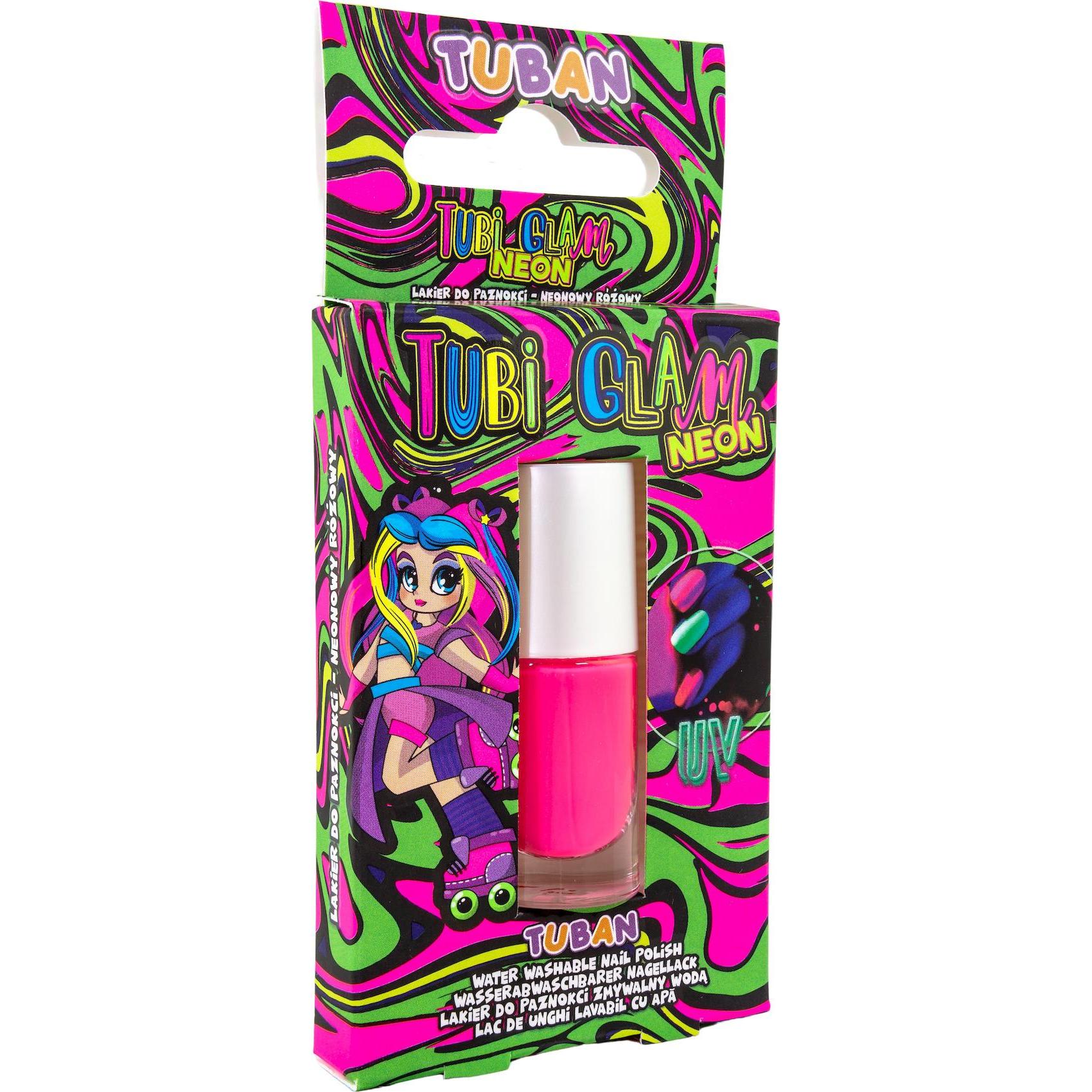 Tuban Tubi Glam Nagellack - Neonrosa 5 ml (Neonrosa, Farblack) (TU3540)