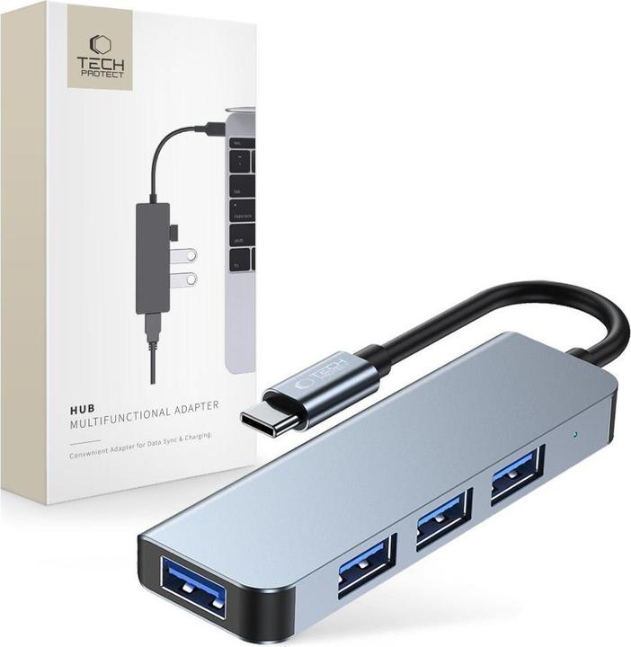 Actual product image Tech Tech-Protech V1 Hub Type-C 4xUSB (USB-C, 4 Ports)