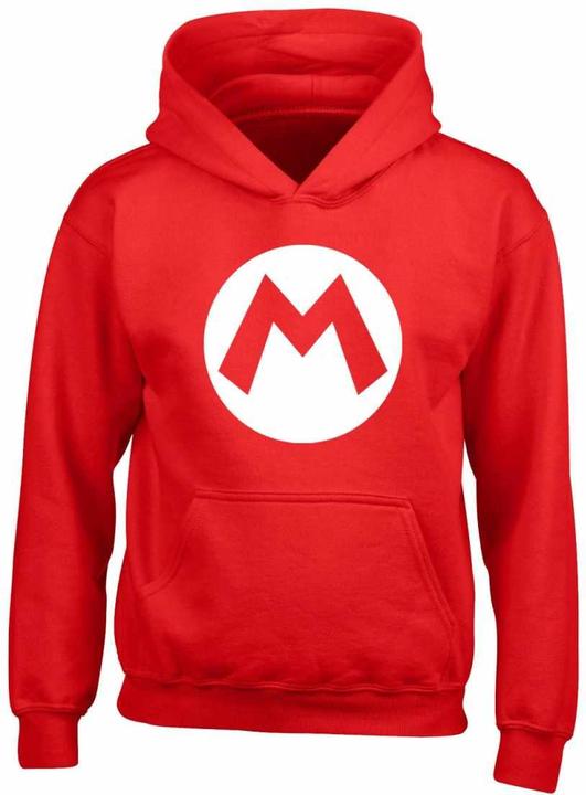 Immagine prodotto Super Mario Badge Felpa con Cappuccio Bambini (128)