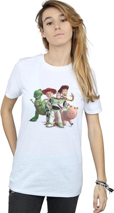 Actual product image Disney Womens/Ladies Toy Story 4 Group Cotton Boyfriend T-Shirt (S)
