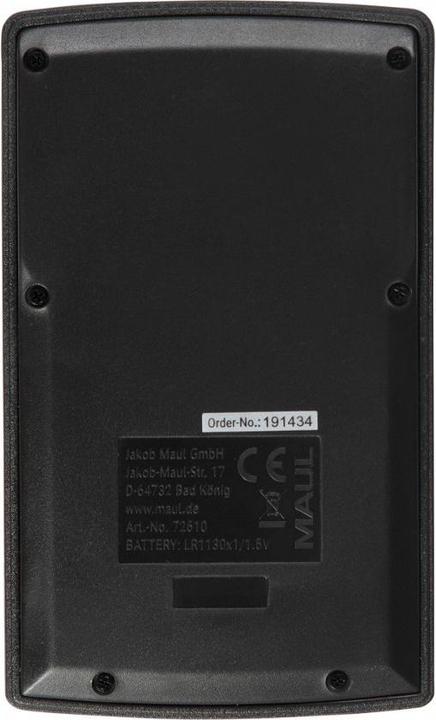 Produktbild Maul Taschenrechner M8 Schwarz (Solarzellen)