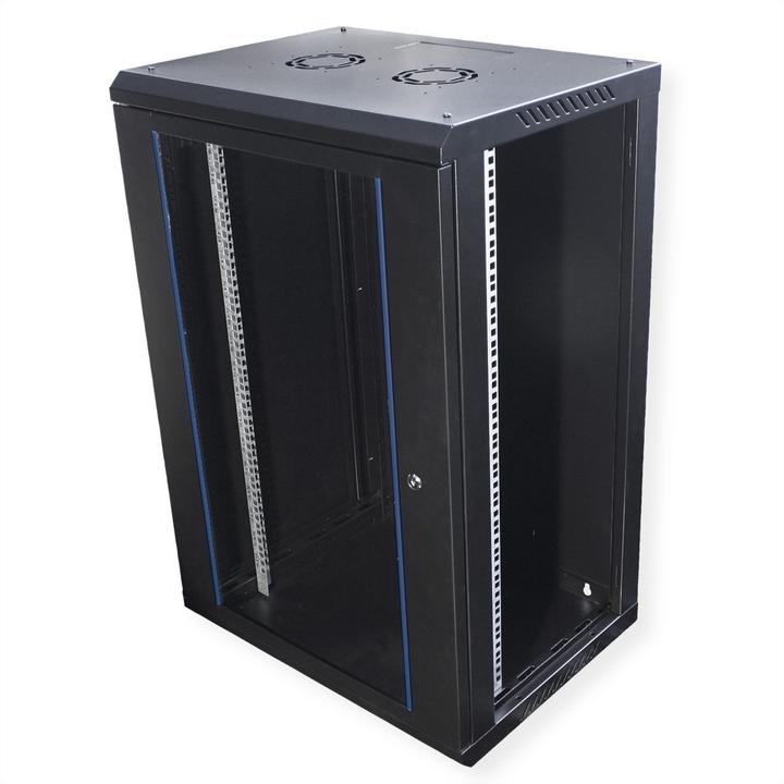 Actual product image Value 19-Zoll Wandgehäuse 18HE 600x450mm schwarz, Bausatz (18 RU, 19 inch rack)