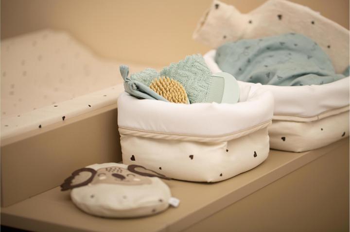 Image du produit Zewi Corbeille à jouets / corbeille de soins classique Hearts 2 pièces