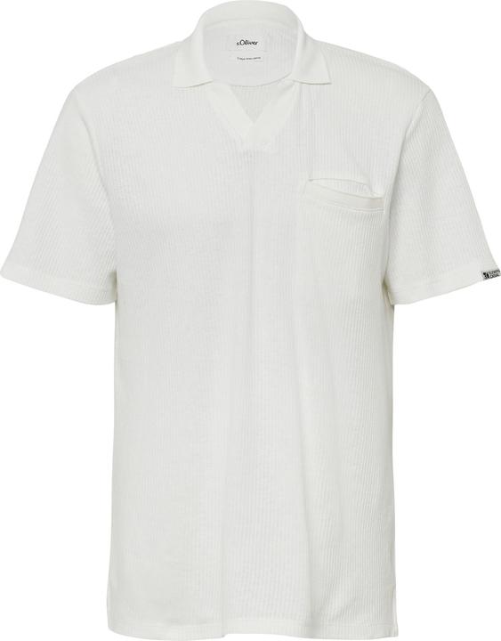 Produktbild S.Oliver Polo-Shirt Poloshirt aus Leinenmix mit Brusttasche (XL)