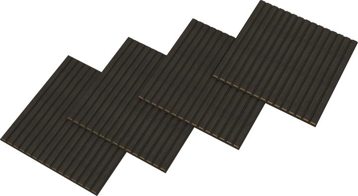 Produktbild neu.holz Akustik-Wandpaneel 16er Set Vang 60x60 cm Eichenoptik, dunkelgrau ()