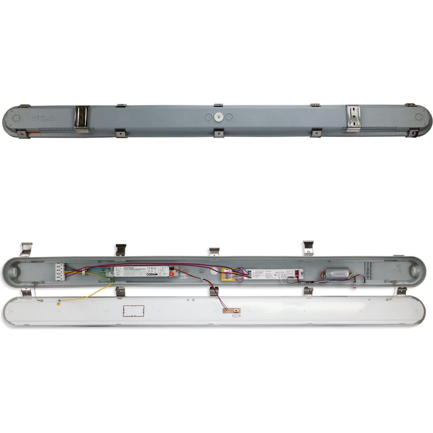 Thumbnail - Isoled, Wandleuchte + Deckenleuchte, LED Feuchtwannenleuchte 150cm mit Notlichtfunktion, IP65, PowerSwitch 35-60W, Color...