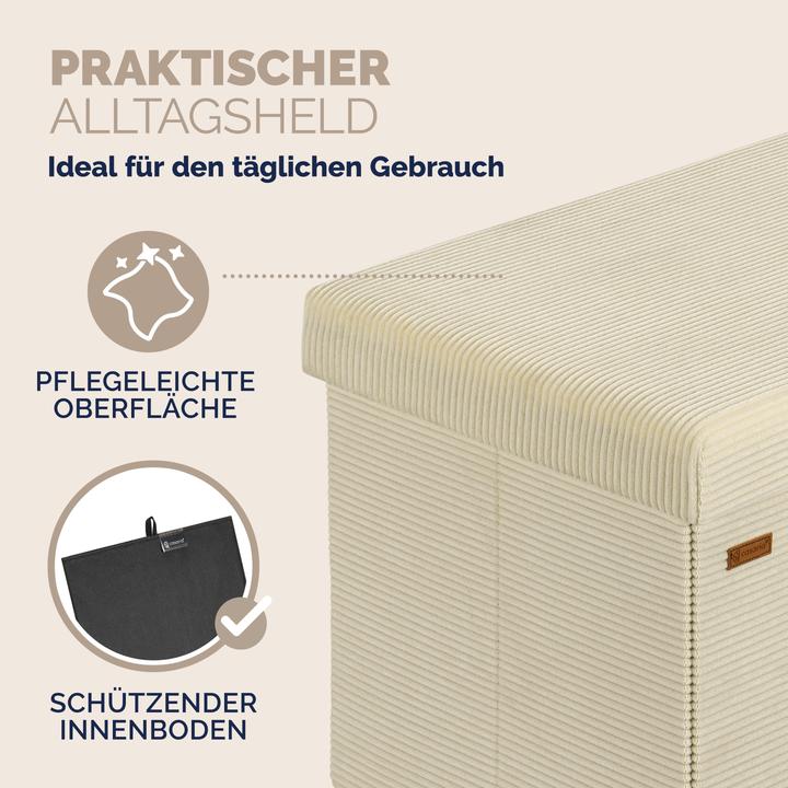 Actual product image Casaria Chest of seats Cord (76 cm)