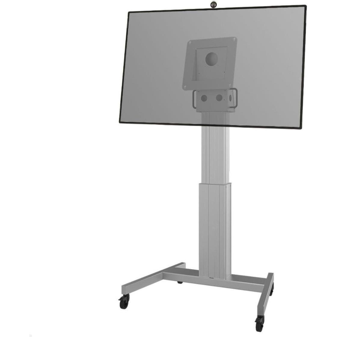 Neomounts NewStar NM-HUB2LIFTSILVER motorisierter Bodenständer für Microsoft Hub 2SX, Höhenverstellbar – (Surface Hub 2S...