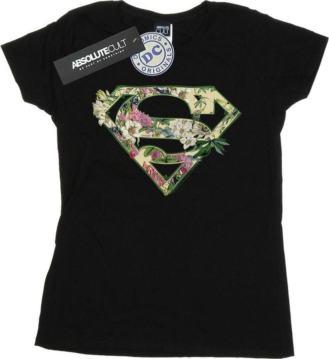 Immagine prodotto Supergirl Floral Shield Maglietta Donna (L)