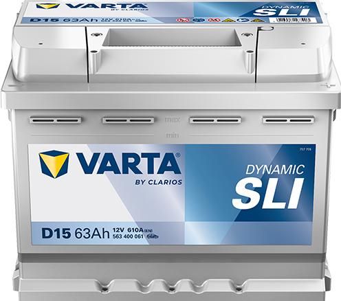 Actual product image Varta Silver Dynamic D15 (12 V, 63 Ah, 610 A)