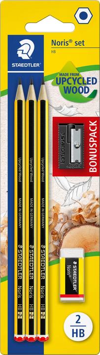 Staedtler Noris Jubiläum pencil set, blister card The Noris brand celebrates 120 years! (2 mm, HB, 3 x)