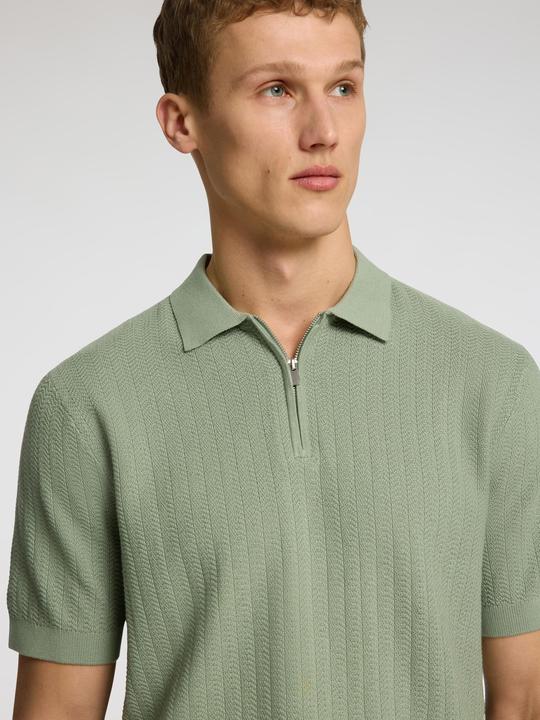 Produktbild Selected Homme Slhcran Ss Knit Structure Half Zip Polo (M)