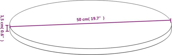 Actual product image VidaXL Douglas (Ø 50 x 1.5 cm)