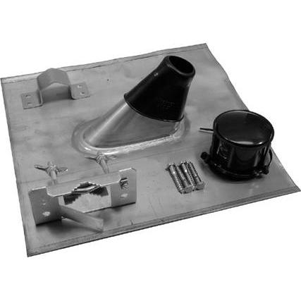 Thumbnail - Televes Mastzubehör-Set 48mm MAZ48, TV Wandhalterung, Silber
