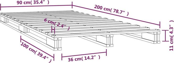 Image du produit vidaXL Yasmine (90 x 200 cm)