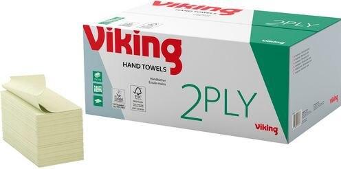 Produktbild Viking Falthandtücher Standard Recycled V-falz Grün 2-lagig (15 x)
