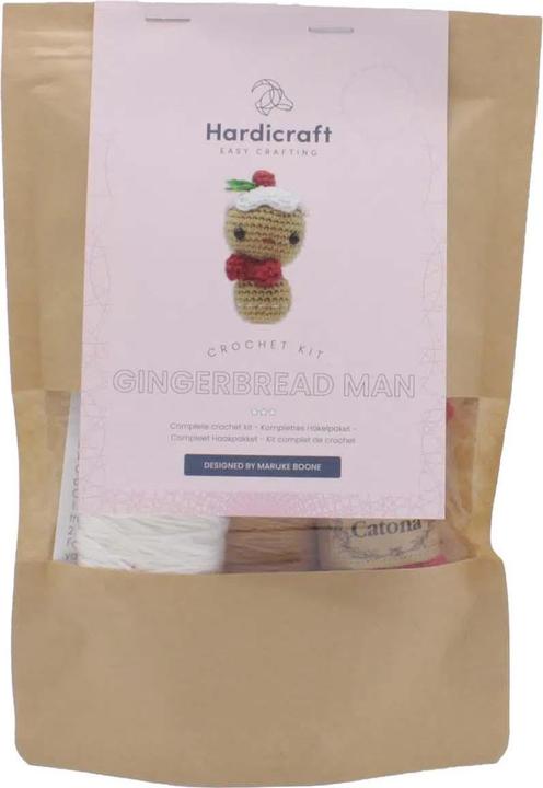 Actual product image Hardicraft Mini Gingerbread Man - Crochet Set