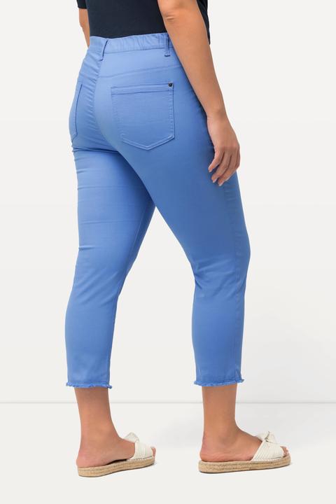 Produktbild Ulla Popken 7/8-Hose Sienna, Fransensaum, schmales Bein (60)