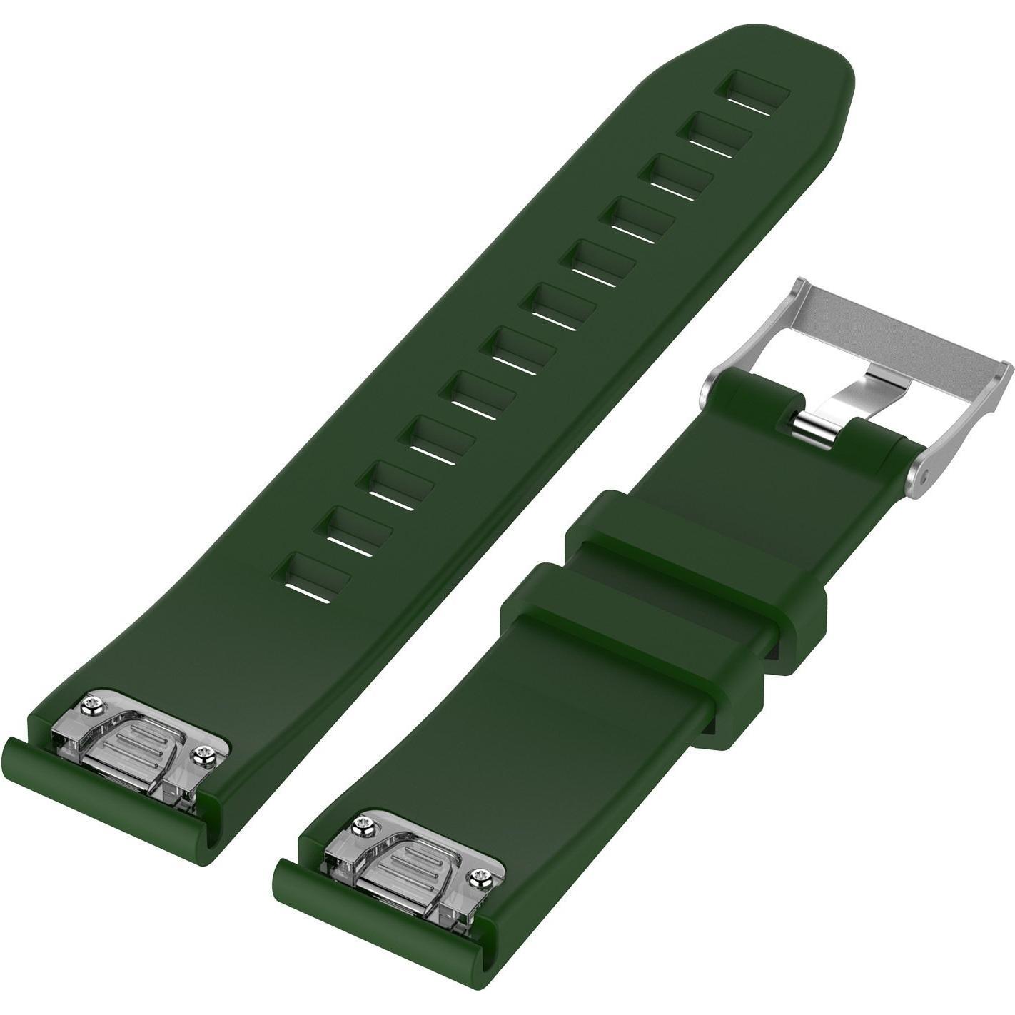 Thumbnail - Strap-it Silikonarmband (22 mm, Silikon, fenix 5), Uhrenarmband, Grün