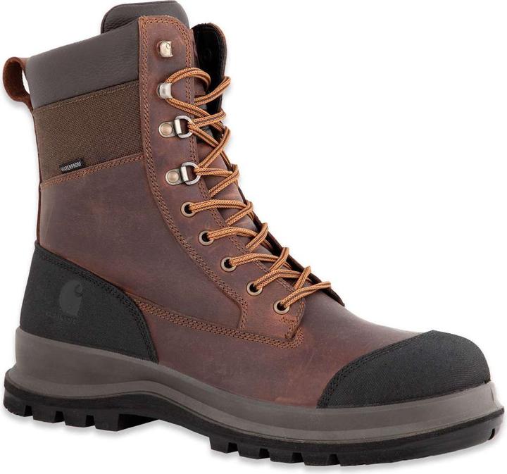 Actual product image Carhartt DETROIT HIGHBOOT DARK BROWN size 45,S3 WATERPR. (S3, 45)