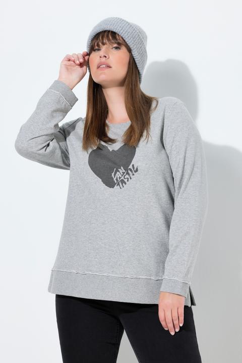 Actual product image Ulla Popken Heart Graphic Sweatshirt (58, 60)