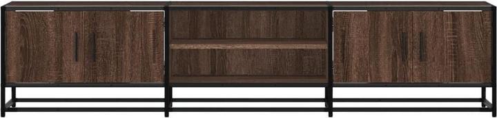 Actual product image vidaXL TV cabinet Lowboard TV cabinet TV table Brown oak look (180 x 35 x 41 cm)