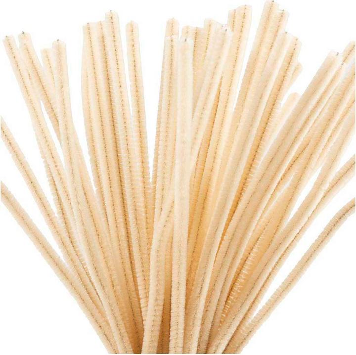 Image du produit Creativ Company Chenilledraht 50 Stück, Beige, Länge: 30 cm, Durchmesser (0.30 m)