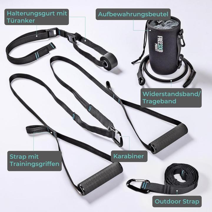 Image du produit Pullup & Dip FREESIXD Pocket - Mobiler mini Schlingentrainer für indoor & outdoor