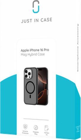 Productafbeelding Just in Case Military Grade Kunststoff Back Cover Schwarz Magnetisch Apple iPhone 16 Pro (Apple iPhone 16 Pro)