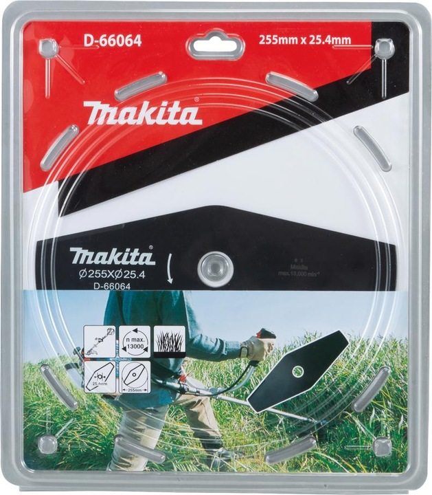 Productafbeelding Makita D-66064 2-tands slagmes 255x25 4mm (Maaimachine messen + vervangingsmessen tuinmachines)