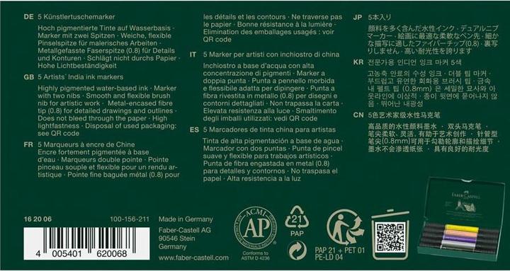 Produktbild Faber-Castell Pitt Artist Pen Dualmarker (5x)
