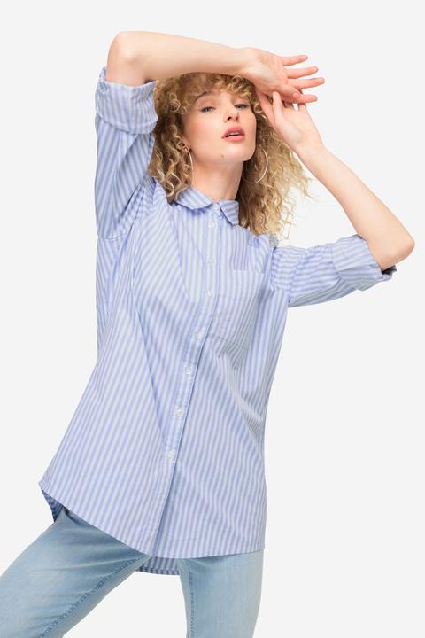 Image du produit Laurasøn Streifenbluse, Hemdkragen, Langarm (XL)