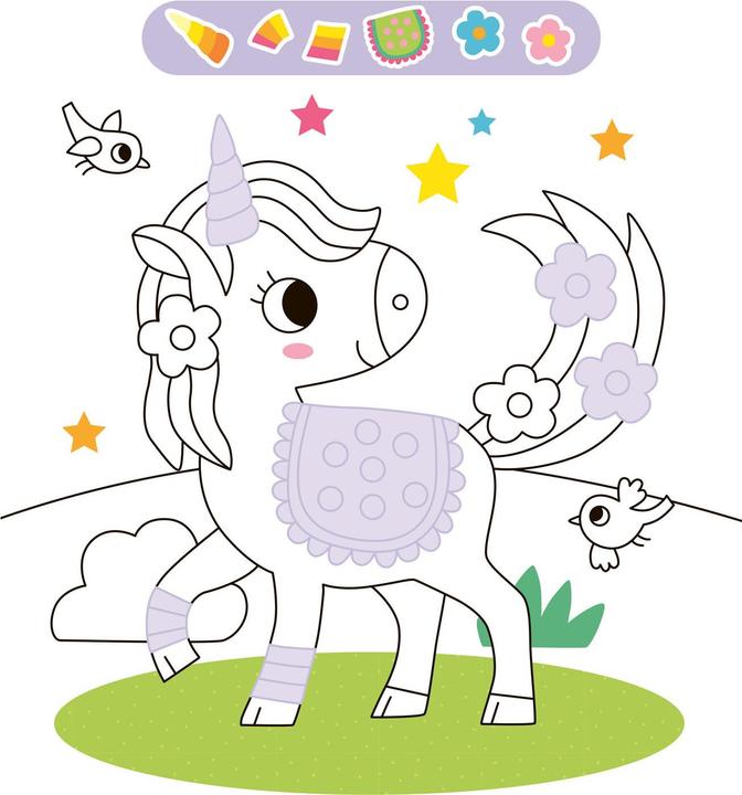 Image du produit Défilé de stickers licorne