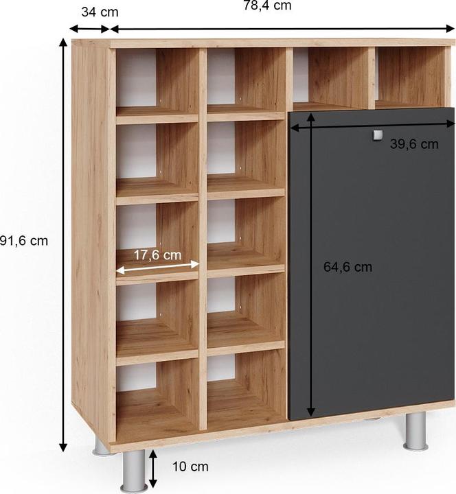 Actual product image Vicco Fynn (78.40 x 34 x 91.60 cm)