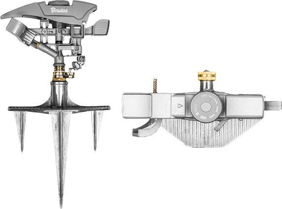 Actual product image Bradas Impulse sprinkler with three-toothed plastic tip WHITE LINE (Impulse, circular and sector sprinklers)