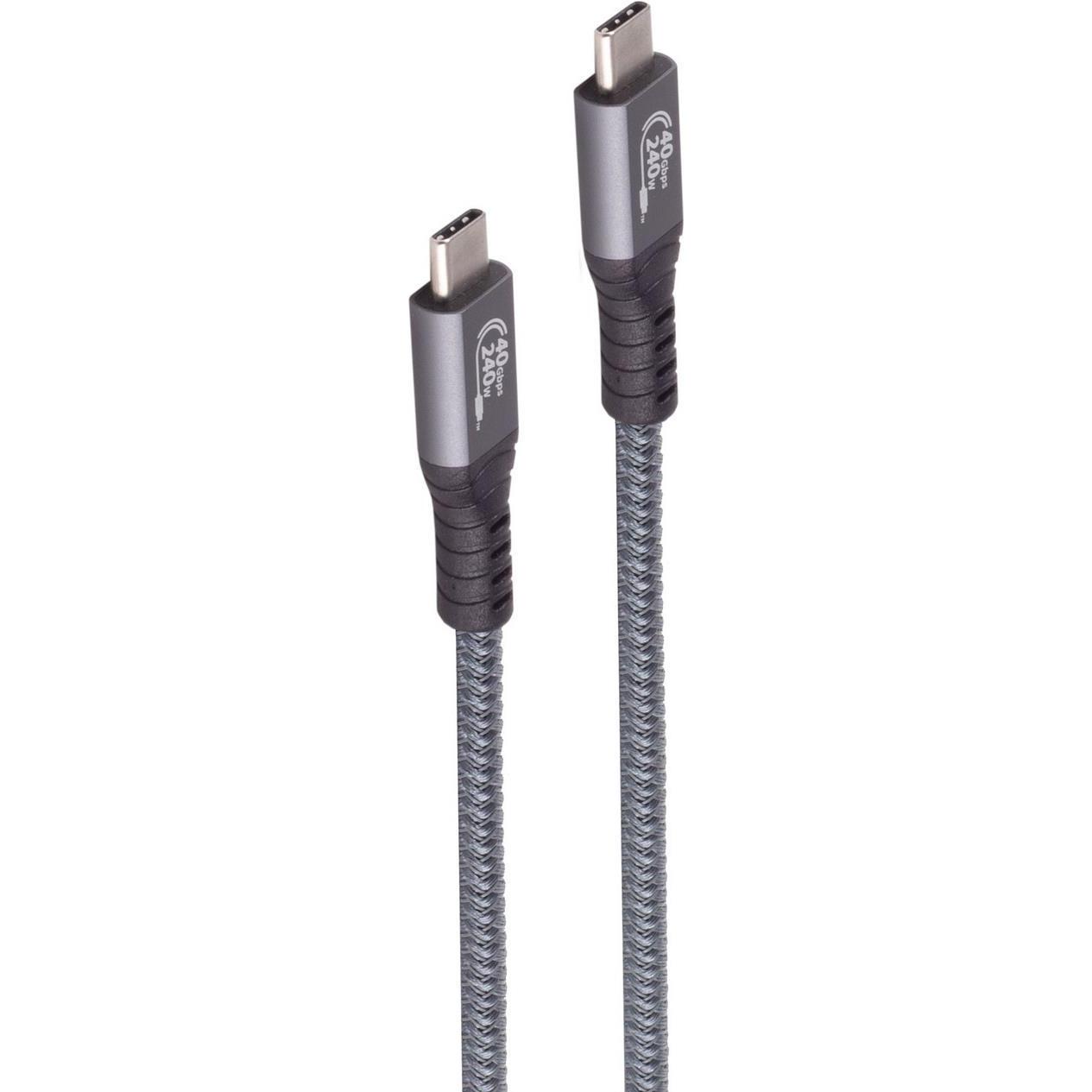 Shiverpeaks SHVP BS13-68010 USB 4.0 Kabel C-Stecker> C-Stecker 40 Gbit/s 240W 0.5 (0.50 m, USB 4.0), USB Kabel
